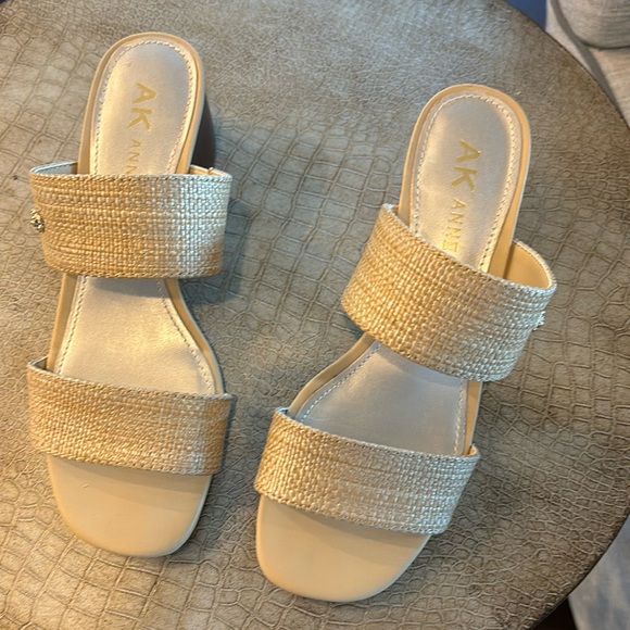Anne Klein Shoes - AK , Anne Klein i flex raffia heel sandals. 6.5